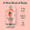 imageOLIPOP  Strawberry Vanilla Sparkling Tonic Healthy Soda Prebiotic Soft Drink Aids Digestive Health Contains Prebiotics ampamp 9g of Plant Fiber Caffeine Free Low Calorie Low Sugar 12 oz 4PackStrawberry Vanilla