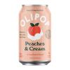 imageOLIPOP Prebiotic Soda Pop Vintage ColaPantry Pack Packed with Prebiotics Fiber and Botanicals Gluten Free Vegan GMO Free 12oz 12CansPeaches  Cream