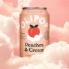 imageOLIPOP Prebiotic Soda Pop Vintage ColaPantry Pack Packed with Prebiotics Fiber and Botanicals Gluten Free Vegan GMO Free 12oz 12CansPeaches  Cream
