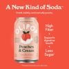 imageOLIPOP Prebiotic Soda Pop Vintage ColaPantry Pack Packed with Prebiotics Fiber and Botanicals Gluten Free Vegan GMO Free 12oz 12CansPeaches  Cream