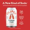 imageOLIPOP Prebiotic Soda Pop Vintage ColaPantry Pack Packed with Prebiotics Fiber and Botanicals Gluten Free Vegan GMO Free 12oz 12CansVintage Cola