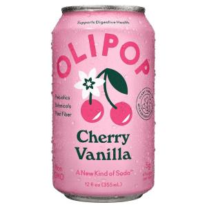imageOLIPOP Prebiotic Soda Peaches and Cream  12 fl ozCherry Vanilla