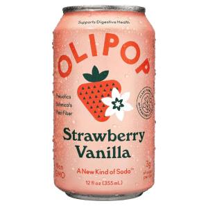 imageOLIPOP Prebiotic Soda Peaches and Cream  12 fl ozStrawberry Vanilla