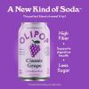 imageOLIPOP Prebiotic Soda Pop Classic Grape Prebiotics Botanicals Plant Fiber 12 fl oz 4 Cans