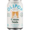 imageOLIPOP Prebiotic Soda Pop Cream Soda Prebiotics Botanicals Plant Fiber 12 fl oz 4 Cans