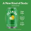 imageOLIPOP Prebiotic Soda Pop Lemon Lime Prebiotics Botanicals Plant Fiber 12 fl oz 4 Cans