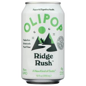 imageOLIPOP Prebiotic Soda Ridge Rush Blend of Prebiotics Botanicals Plant Fiber 12 fl oz
