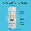 imageOLIPOP Prebiotic Soda Pop Classic Root Beer Pantry Pack Packed with Prebiotics Fiber and Botanicals Gluten Free Vegan GMO Free 12oz Skinny 12CansCream Soda